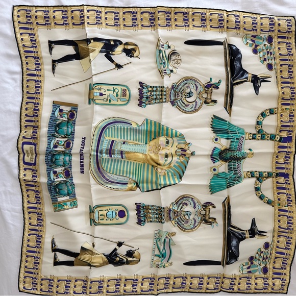 Hermes Egyptian Silk Scarf - Picture 1 of 3